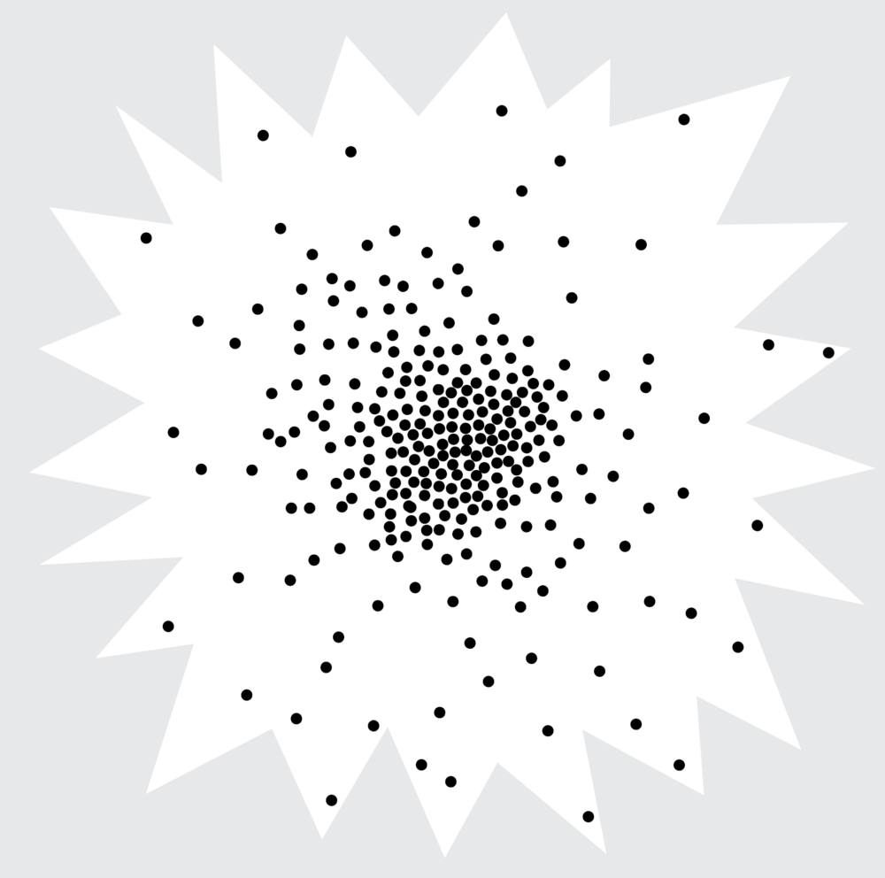 The starburst or normal distribution.